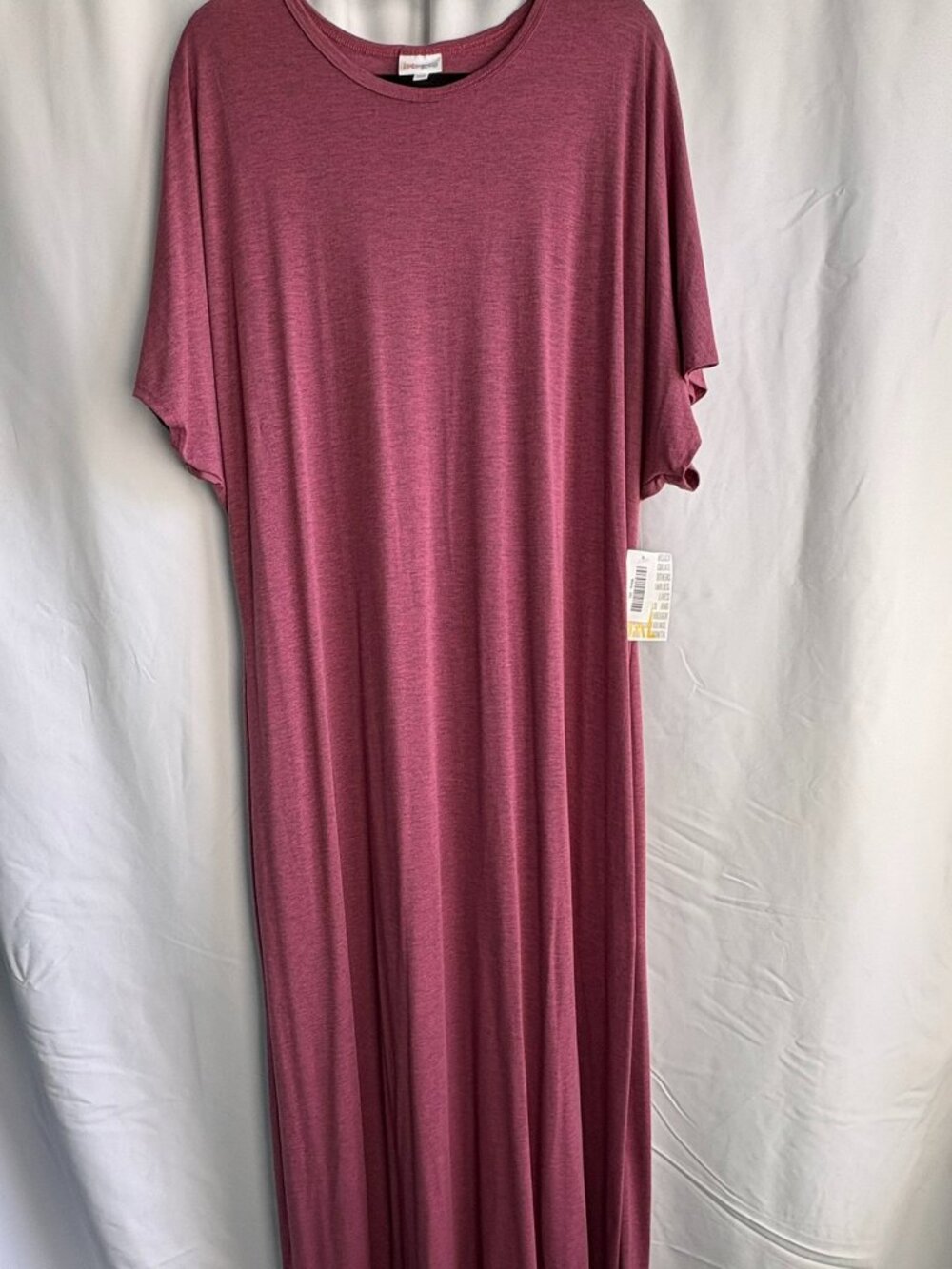 LuLaRoe Maria 3XL Heathered Rose Dress NWT